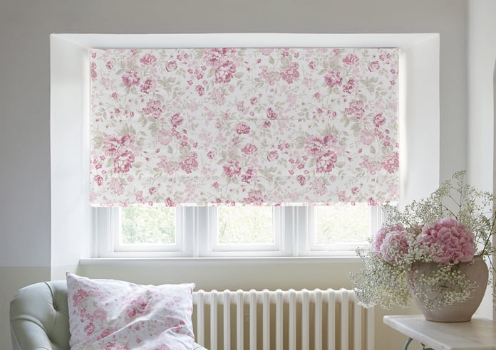 Shabby Chic by Rachel Ashwell Romantic Rose, Pink - Twist&Fit Roman Blind - Image 3